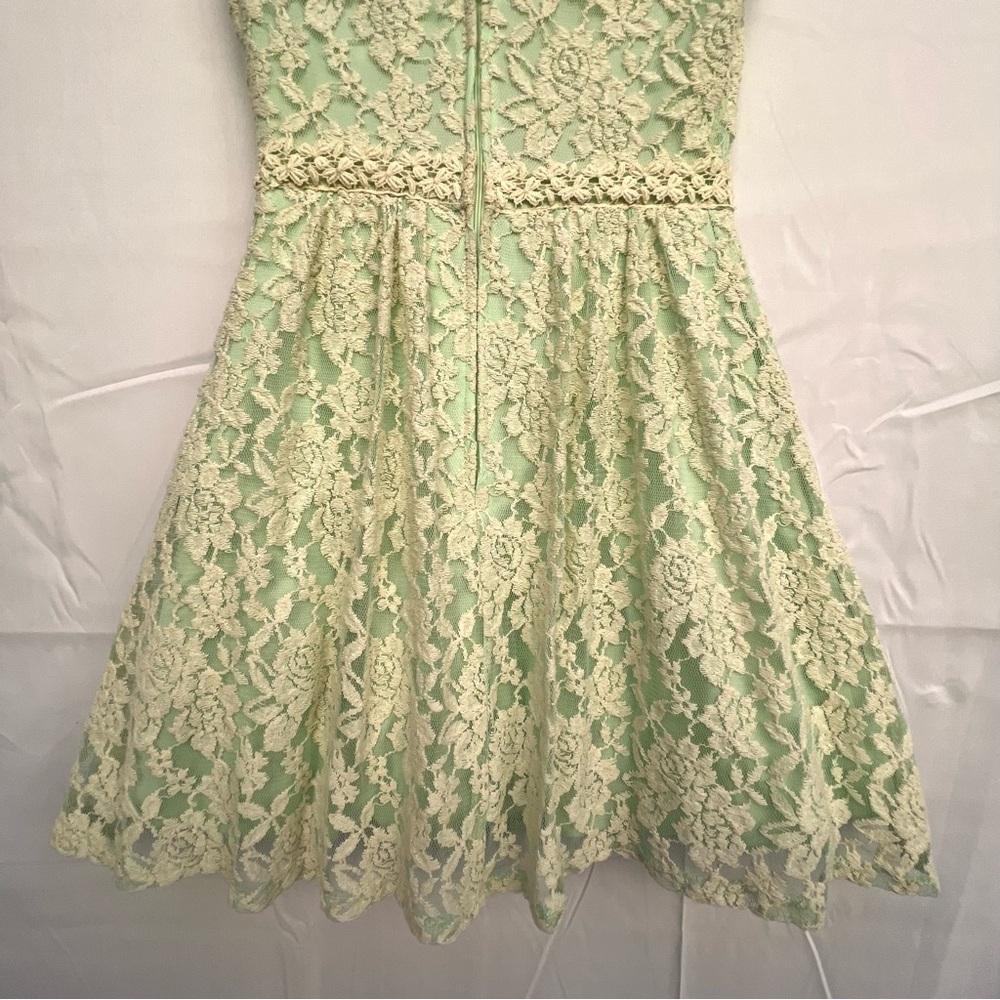 Elegant Cream Lace Dress - Picture 14 of 16